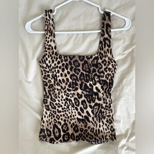 Leopard Print Sleeveless Top